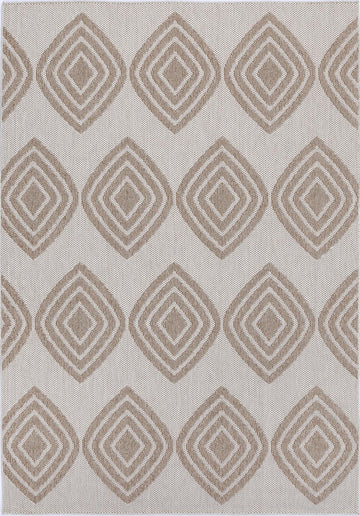 Maldives Modern Indoor/Outdoor Beige Rug (New landed)