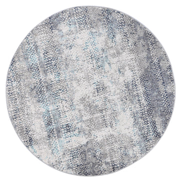 Salsa Eli Grey Tribal Round Rug